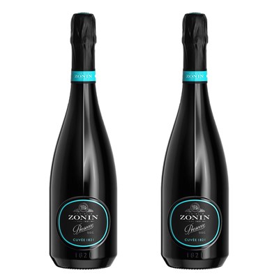 Zonin Prosecco Cuvee DOC 1821 Duo Gift Set